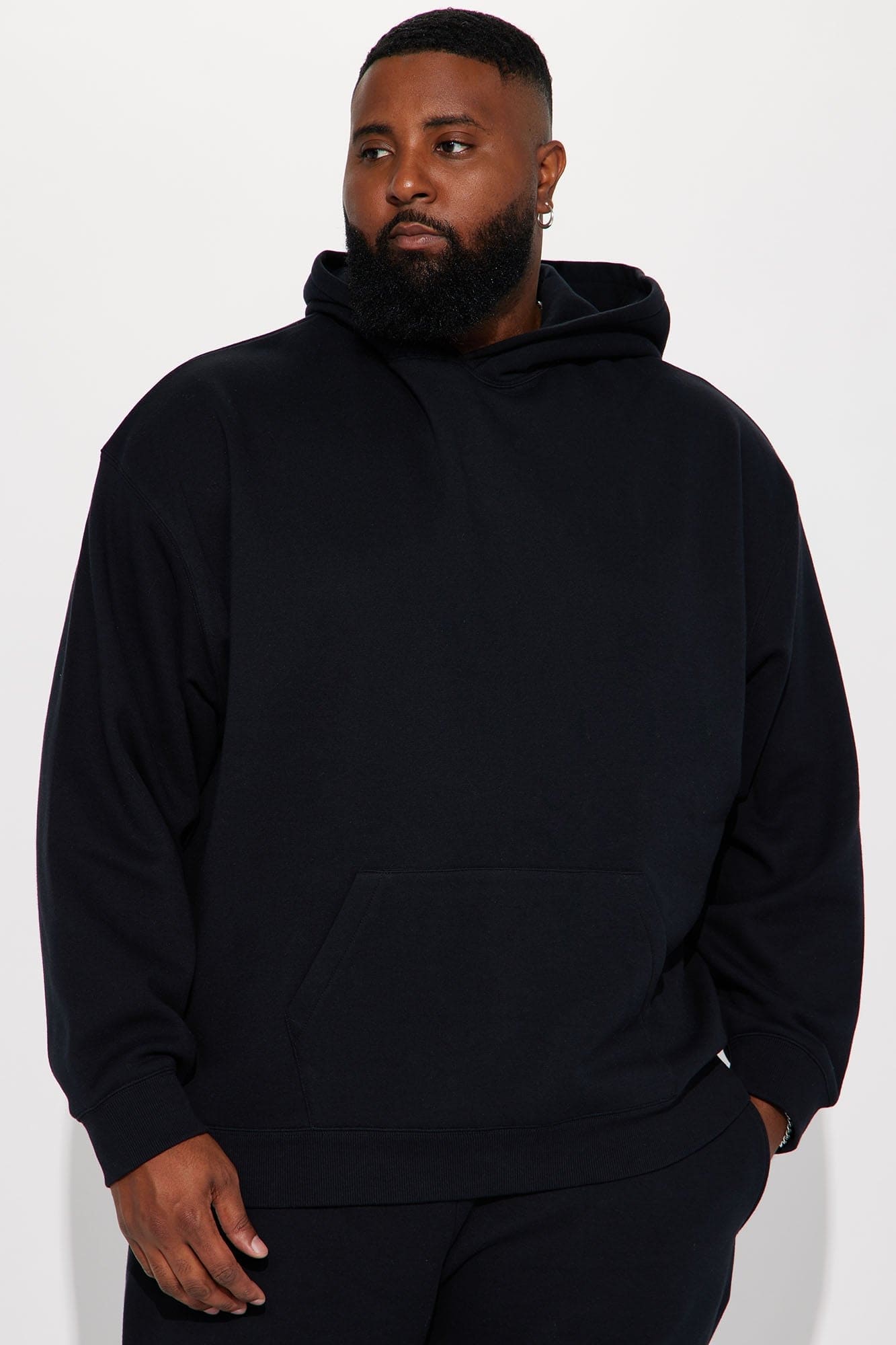 Tyson Oversized Heavyweight Hoodie - Black - HCWP 