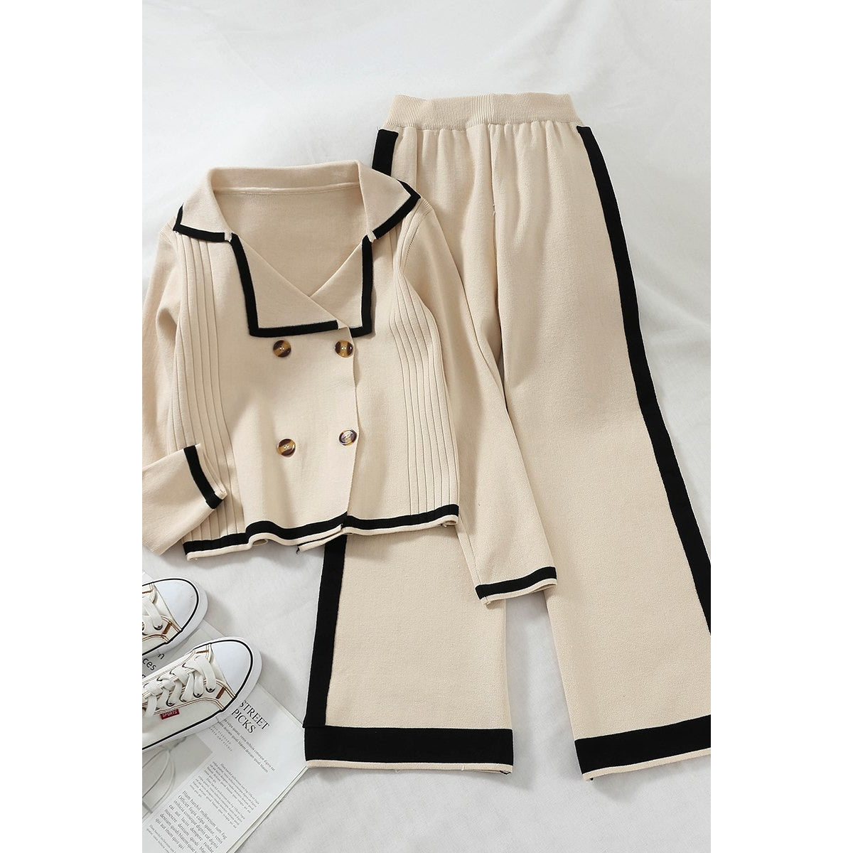 set kurzen pullover + casual hosen