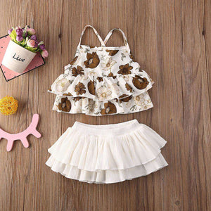 3 stücke Neueste Sommer Kleinkind Infant Baby Mädchen Baumwolle Casual Outfits Set Brief Body + Leopard Shorts + Stirnband Niedlich baby Kleidung