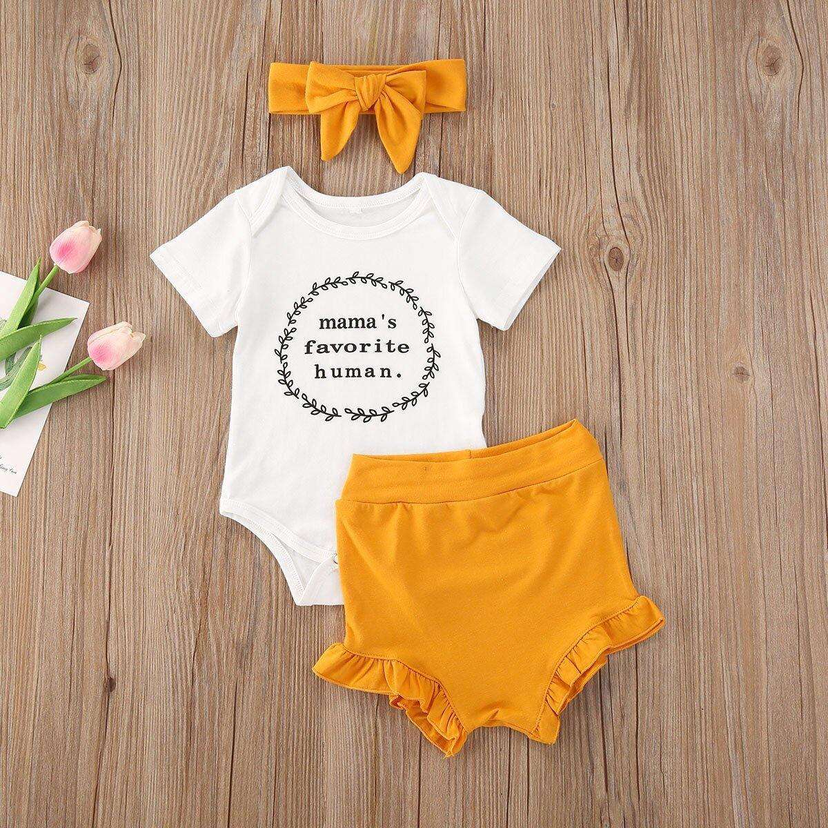 3 stücke Neueste Sommer Kleinkind Infant Baby Mädchen Baumwolle Casual Outfits Set Brief Body + Leopard Shorts + Stirnband Niedlich baby Kleidung