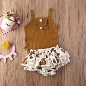 3 stücke Neueste Sommer Kleinkind Infant Baby Mädchen Baumwolle Casual Outfits Set Brief Body + Leopard Shorts + Stirnband Niedlich baby Kleidung