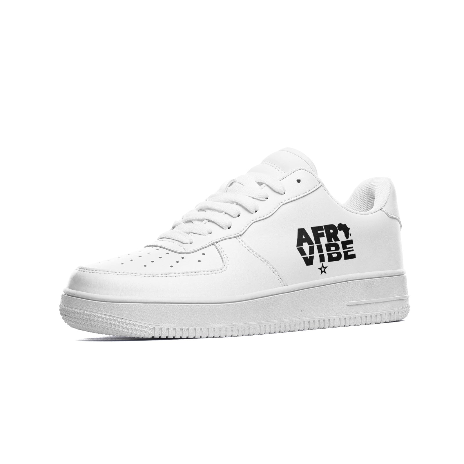 AFRO VIBE Unisex Low Top Leather Sneakers - HCWP 