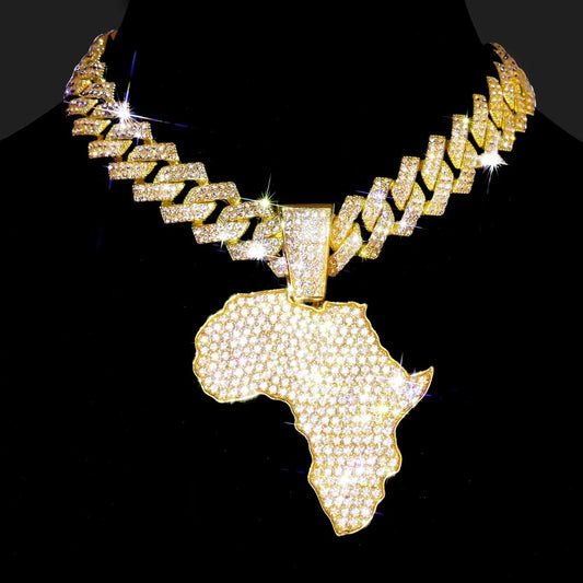 Afrikanische Karte Anhänger - HCWP