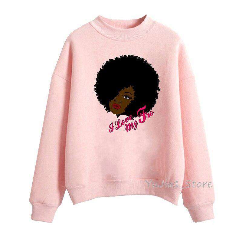 Poppin Afro Queen pullover