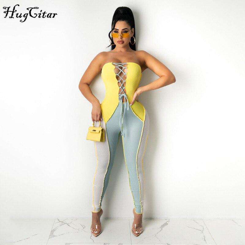 Lace Up Catsuit