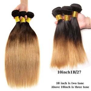 Ombre Honey Blonde Brazilian Hair Bundles Deal
