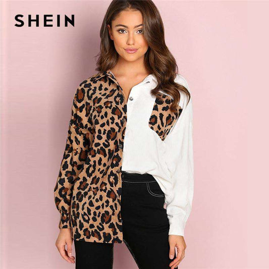 Round Neck Leopard Jacket
