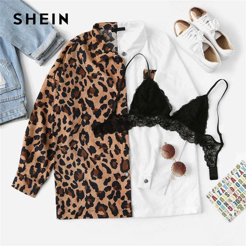 Round Neck Leopard Jacket