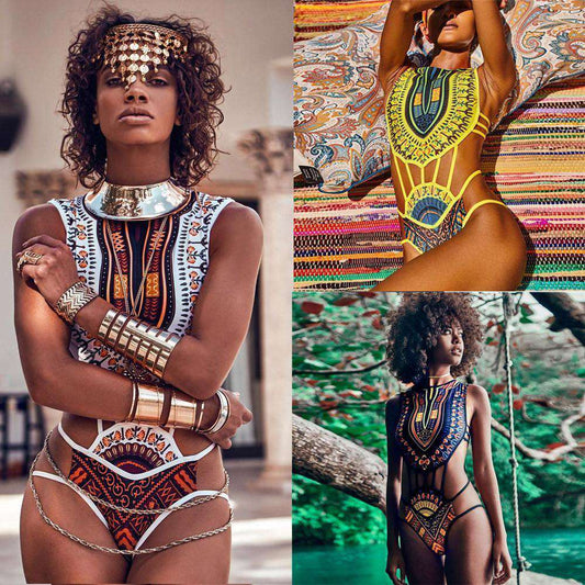 African Dashiki Swimwear