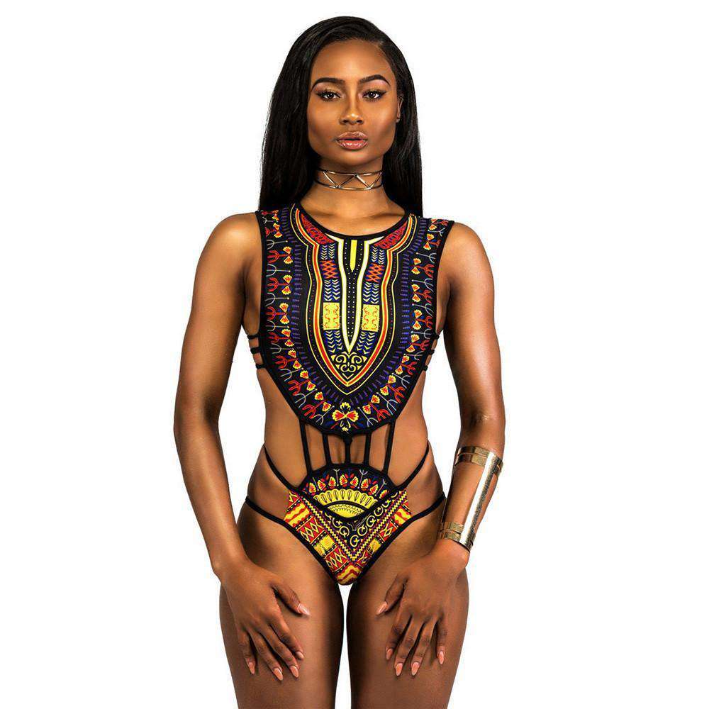 African Dashiki Swimwear