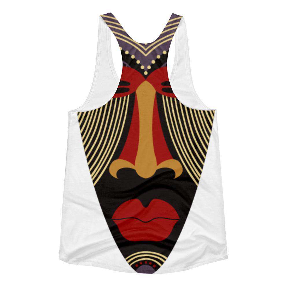 Afro Head Women's Racerback Tank