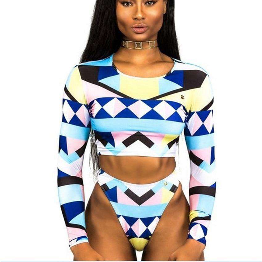 Afrolaise High Waisted Bikini