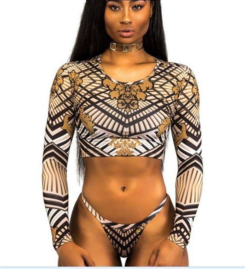 Afrolaise High Waisted Bikini