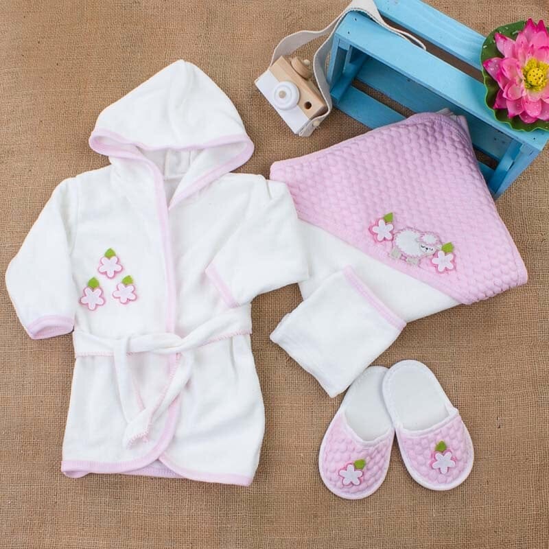 Bath Robe Set 4 Pcs