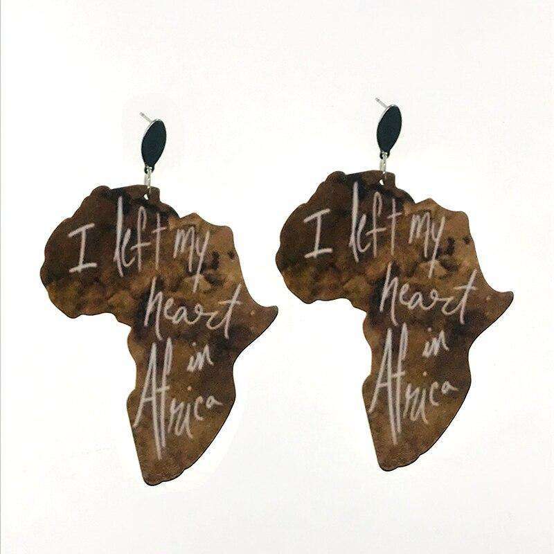 C GIRL Women Wooden Drop Earrings Fashion Africa Geometric Wood Earrings Jewelry New 2020 Bijoux Femme Drop Shipping Jewelry