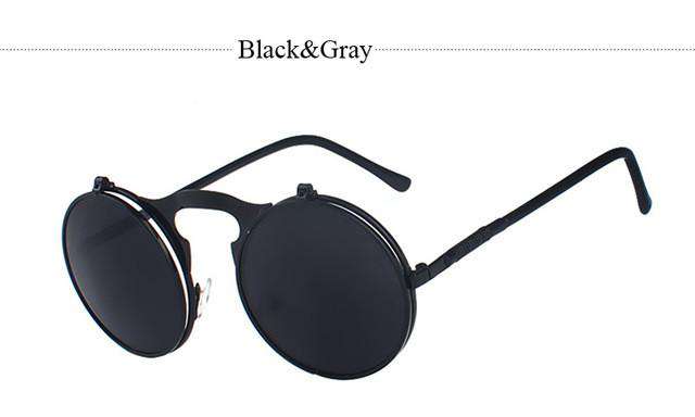 Classic Retro Brand Steampunk Sunglasses