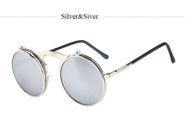 Classic Retro Brand Steampunk Sunglasses