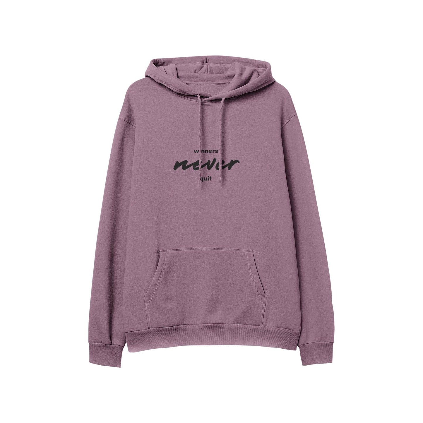 Winners never quit Men's Soft Cotton Hoodies - HCWP 