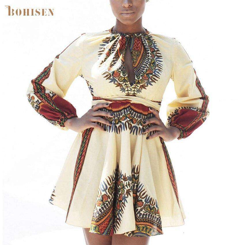 Dashiki Midi Formal Dress