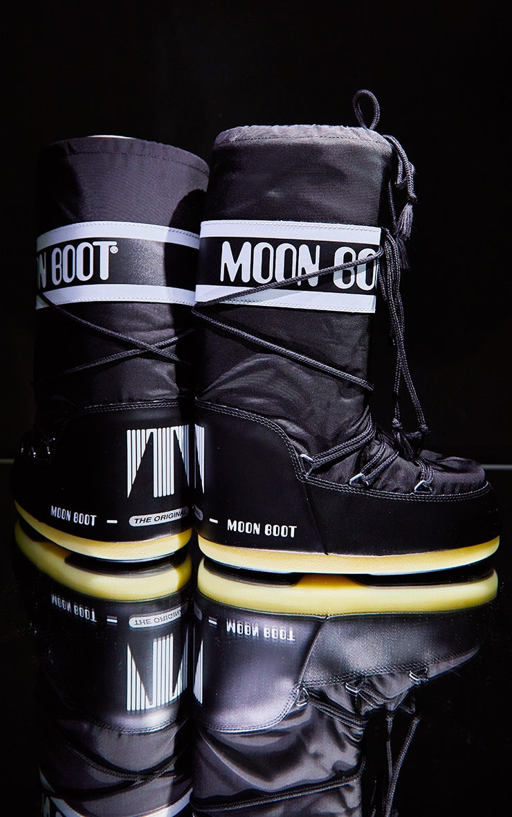 MOON BOOT Black Classic Icon - HCWP 