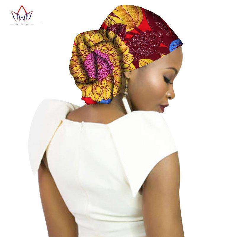 Fashion 2019 New Style African Headwear For Women Ankara Headband Decorations Wrap Tie Scarf Africa Hair Accessories BRW WYB65