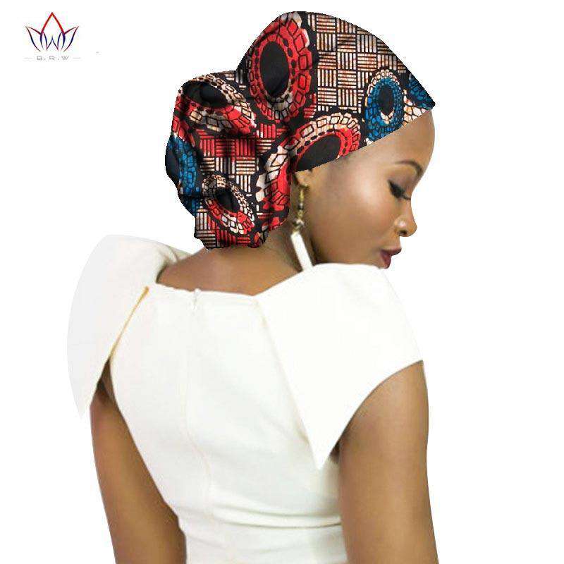 Fashion 2019 New Style African Headwear For Women Ankara Headband Decorations Wrap Tie Scarf Africa Hair Accessories BRW WYB65