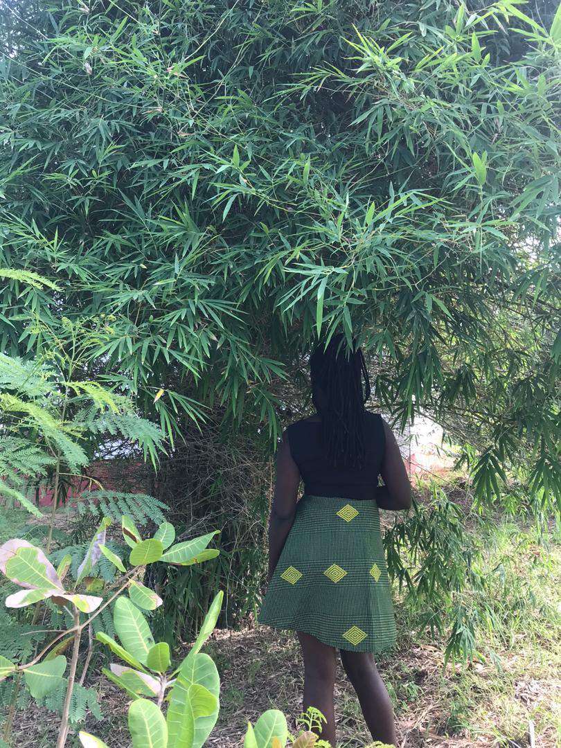 Green Wrapper Skirt