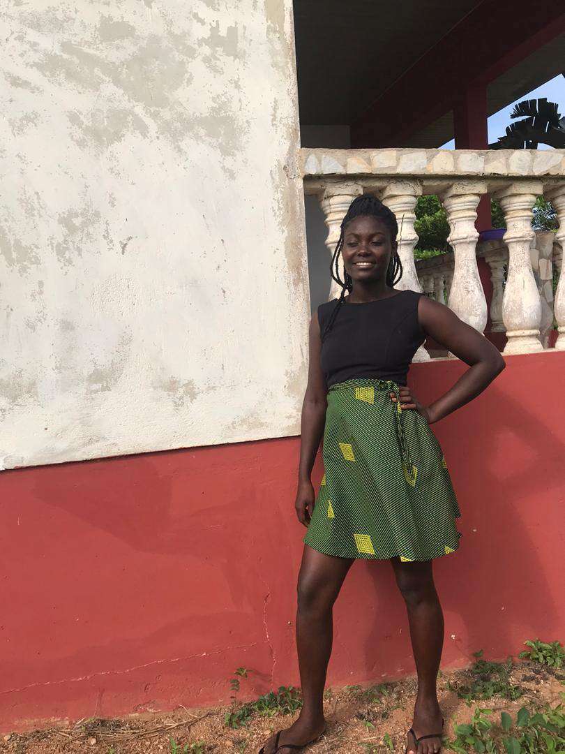 Green Wrapper Skirt