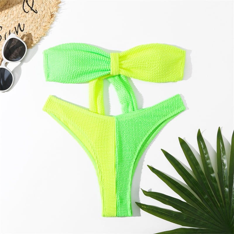 High Waist Halfside Bikini