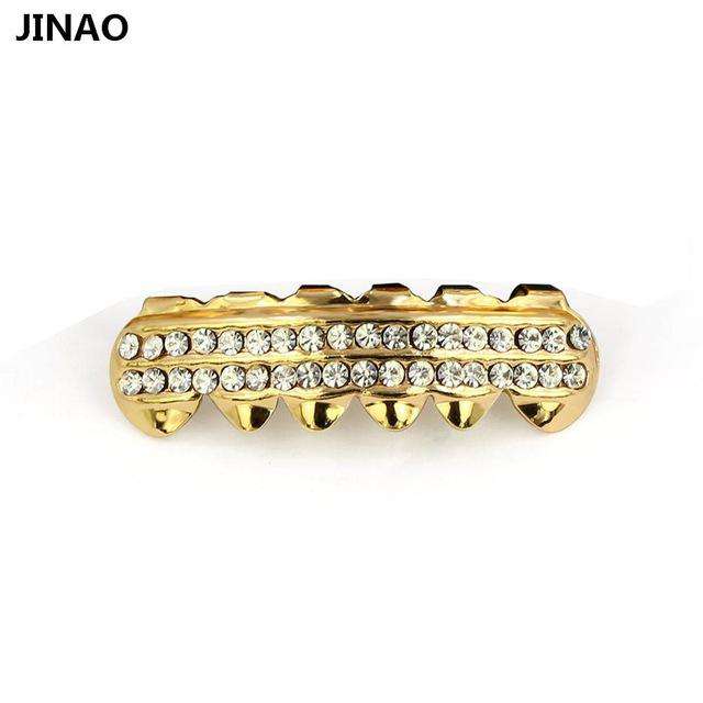 Iced Out Poker Rhinestone Top&Bottom Colors Grills