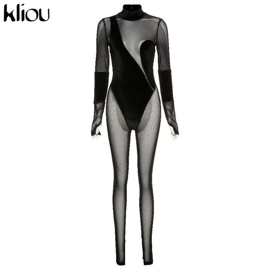 Kliou Mesh Fleece Bodysuits