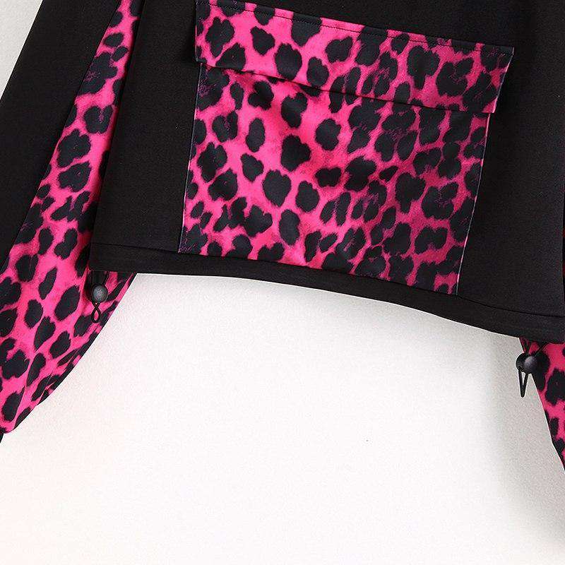 Krypto Vintage Leopard Druck Patchwork