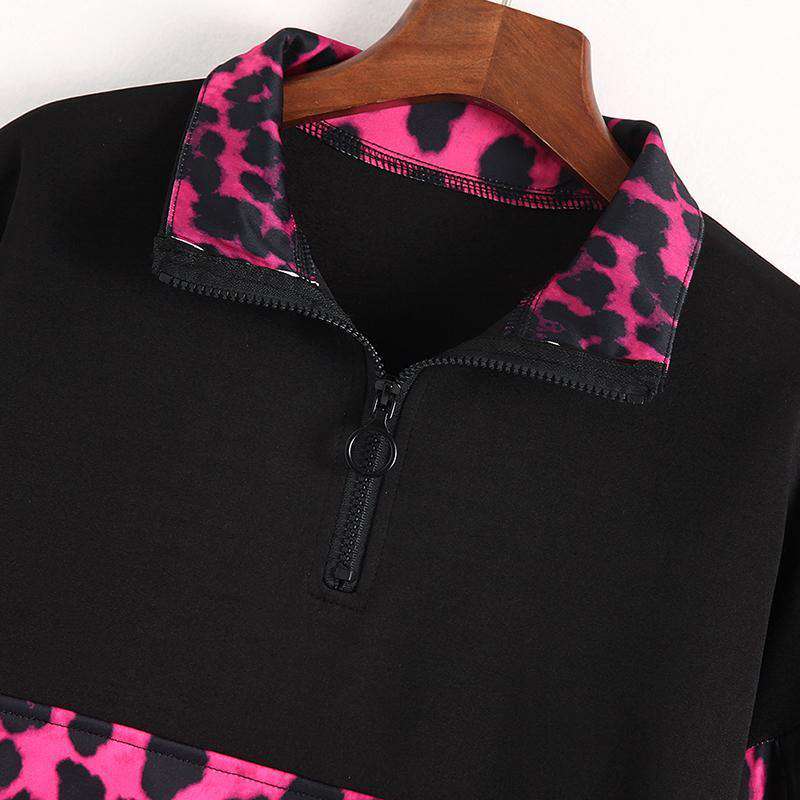 Krypto Vintage Leopard Druck Patchwork