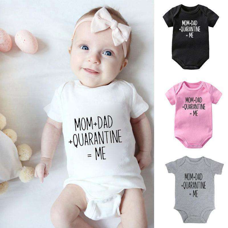 Lustige Neugeborenen Baby Romper Infant Baumwolle Kurzarm Jungen Baby Brief Kleidung Mädchen Print Anzug Geboren Krabbeln Baby 0-24M Neue