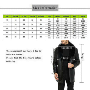 Men PU Leather Jacket Faux Fur Collar Veste Moto Homme Thick Warm Clothing Coat Classic Faux Leather Coats Chaqueta Hombre Cuero