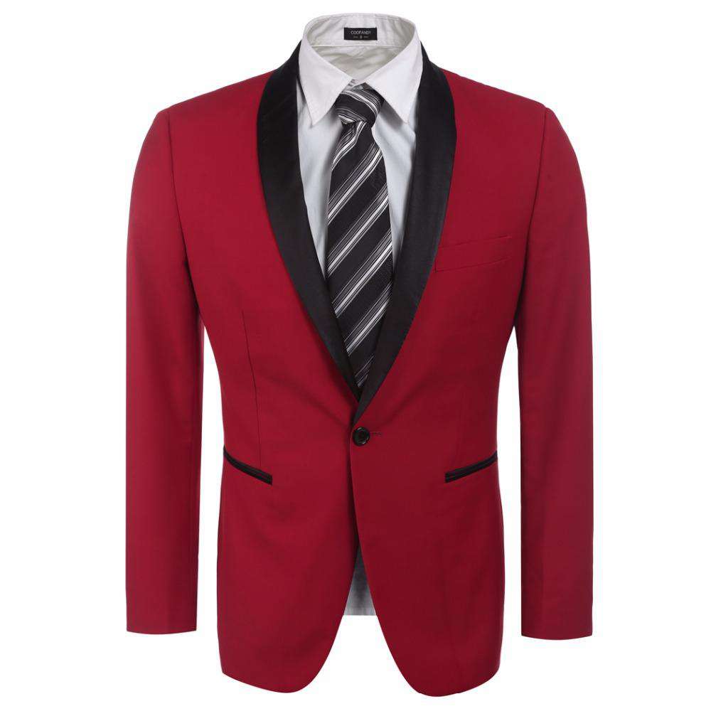 Men Solid Regular Business Jacket Suit