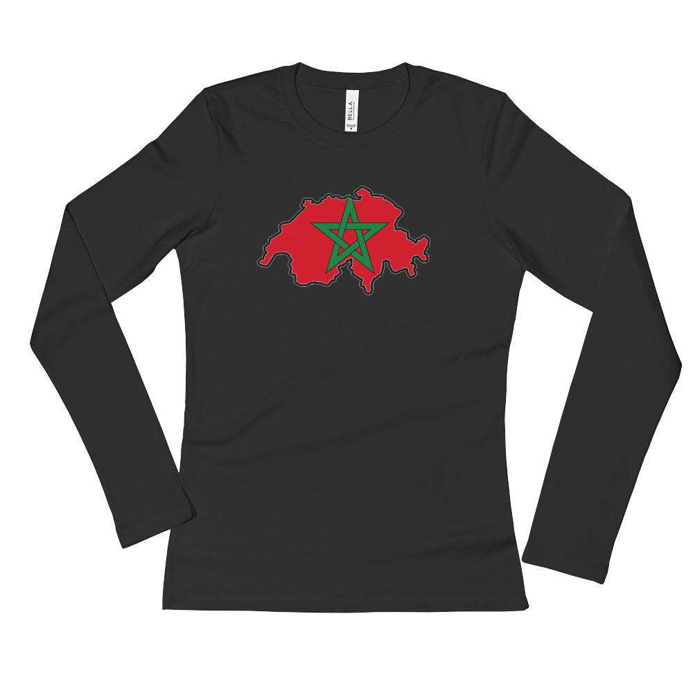 Swiss-Moroccan Ladies' Long Sleeve T-Shirt