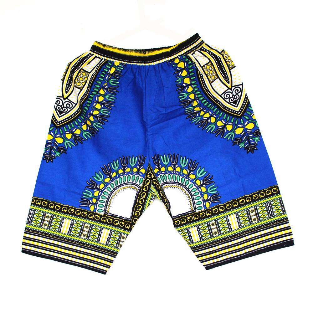 Neue Mode-Design African Traditionelle Print Baumwolle Dashiki Kurze männer Afrikanische Strand kurz kostenloser versand