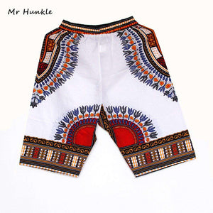 Neue Mode-Design African Traditionelle Print Baumwolle Dashiki Kurze männer Afrikanische Strand kurz kostenloser versand