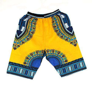 Neue Mode-Design African Traditionelle Print Baumwolle Dashiki Kurze männer Afrikanische Strand kurz kostenloser versand