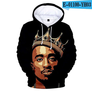 New Arrive 2PAC 3D Hoodies Men/women Fashion Casual Harajuku Hip Hop Streetwear 2PAC 3D Men's Hoodies and Sweatshirt 1