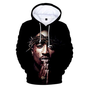 New Arrive 2PAC 3D Hoodies Men/women Fashion Casual Harajuku Hip Hop Streetwear 2PAC 3D Men's Hoodies and Sweatshirt 1