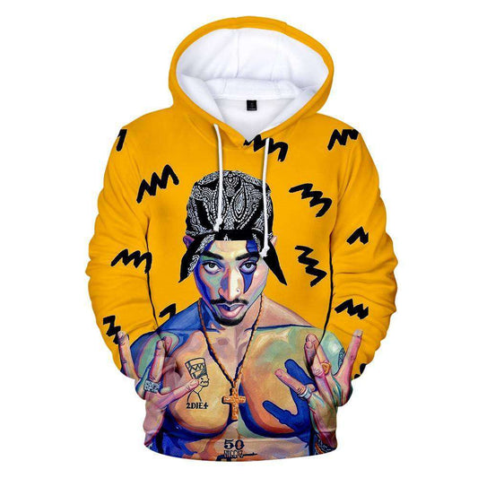 New Arrive 2PAC 3D Hoodies Men/women Fashion Casual Harajuku Hip Hop Streetwear 2PAC 3D Men's Hoodies and Sweatshirt 1