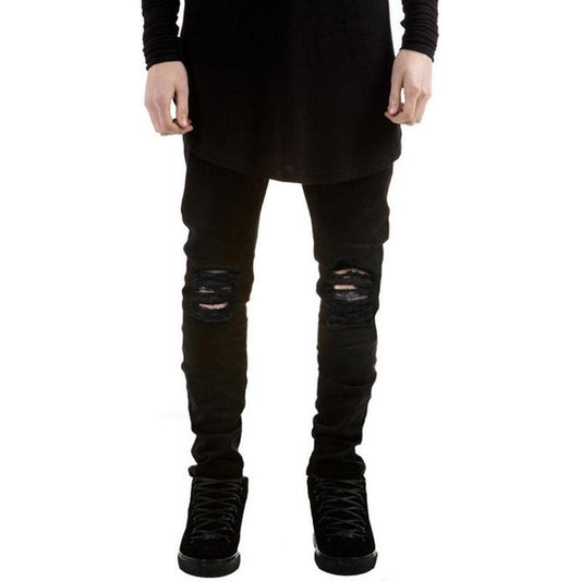New Men Trousers Black Color Cotton Denim