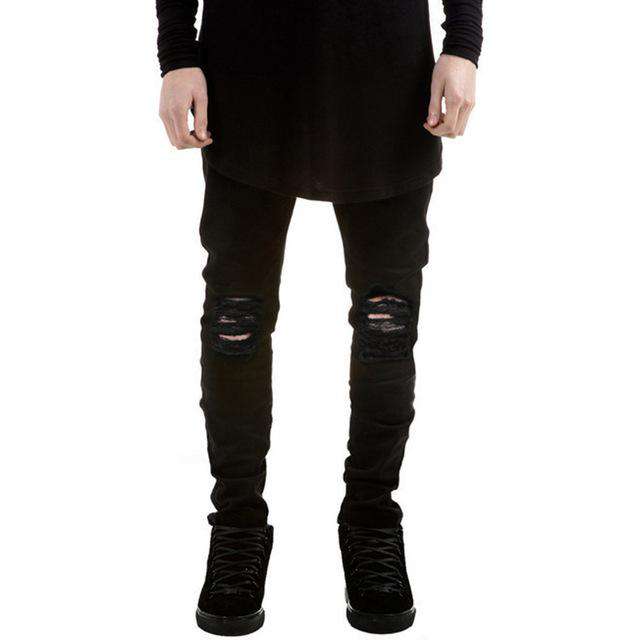 New Men Trousers Black Color Cotton Denim