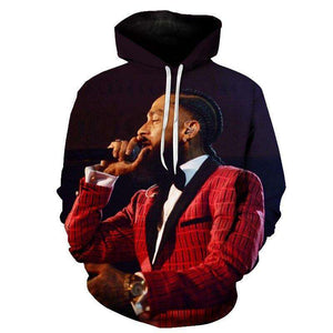 Nipsey Hussle Hoodies 3D Print Casual Sweatshirts Hot Sale Harajuku Long Sleeve Clothes 2019 Kpop Hooded Tops Plus Size 1