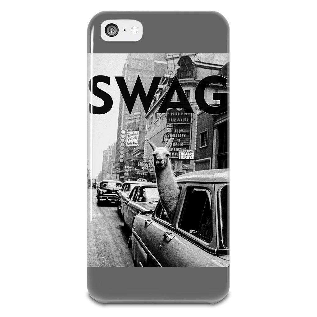 SWAG Llama In New York City Cab iPhone 5-5s Plastic Case