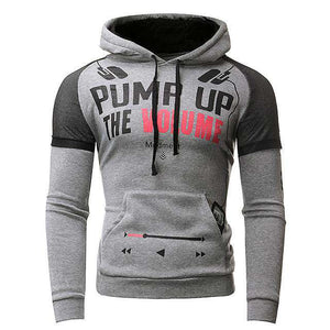 Winter Casual Slim Fit Letter Print Hoodie