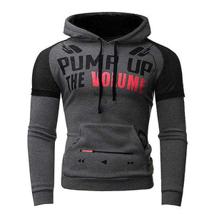 Winter Casual Slim Fit Letter Print Hoodie