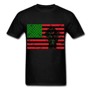Pan African Flag With Fist Men's T-Shirt